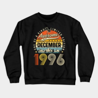 Awesome Since December 1996 Vintage 27th Birthday Crewneck Sweatshirt